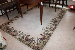 lot 140 image: 5ft. X 7ft. Dalyn Area Rug with Chicken Border