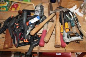 lot 188 image: Hand Tools and Clamps Plus Air Tool Polisher