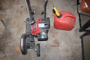 lot 200 image: Red Craftsman Edger and Gas Can