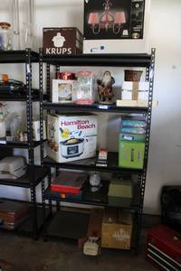 lot 208 image: Steel Muscle Rack - 5-Shelf Unit. CONTENTS SOLD SEPARATELY