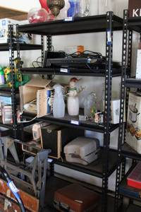 lot 215 image: Steel Muscle Rack - 5-Shelf Unit. CONTENTS SOLD SEPARATELY