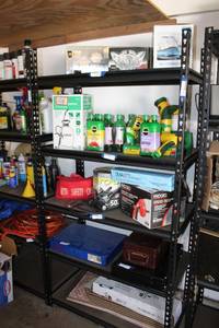 lot 222 image: Steel Muscle Rack - 5-Shelf Unit. CONTENTS SOLD SEPARATELY
