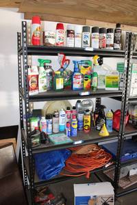 lot 228 image: Steel Muscle Rack - 5-Shelf Unit. CONTENTS SOLD SEPARATELY