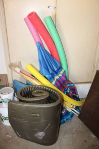lot 230 image: Pool Floaties, Noodles and Patio Umbrellas