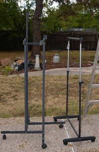 lot 243 image: Rolling Display Hanging Brackets and Clothes Rack