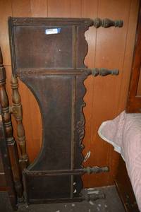 lot 282 image: Antique Headboard and Footboard