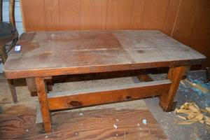 lot 275 image: Vintage Solid Wood Coffee Table