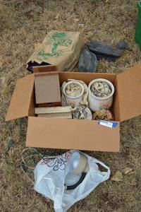 lot 288 image: Ceramic Bear Cannisters, Desk Lamp, Birdhouse, Lunch Bag Coolers, Duck Decoys
