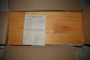 lot 39 image: Wooden Wagon Planter Kit still in Box - needs assembled