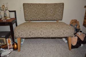 lot 96 image: Upholstered Bench 37W x 26D x 30Back Height