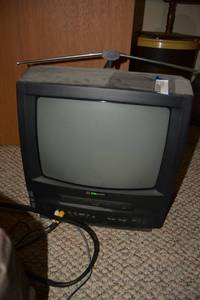 lot 126 image: Emerson 13 TV, Apex DVD Player, and Apex Digital Converter
