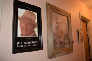 lot 186 image: John Wayne Wall Art - 3 Total