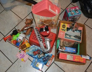 lot 295 image: Kids Lot Puzzles, Koala Craft, Toy Cars and More