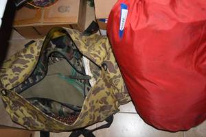 lot 357 image: Camping Lot Tent, Rope, and Outdoor Gear