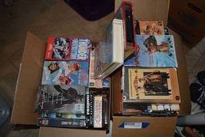 lot 364 image: 2 Boxes of VHS Movies, see Pictures (Some are Unopened)