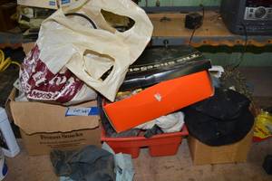 lot 467 image: Misc. Lot Doorknobs, Automotive, Electrical Wire, and More