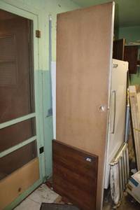 lot 468 image: Large Wooden Cutting Board, and Hollow Core Door