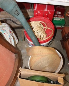 lot 540 image: Weed Eater, Roll-A-Hose, Roll of Strapping