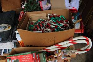 lot 557 image: Christmas Yard Lights, Holiday Canes