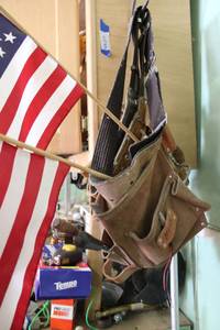 lot 450 image: Leather Tool Belt with Small Flags