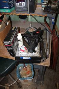 lot 466 image: Timing Light, air hammer, air tool oil, tow rope, manchette and more