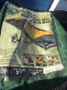 lot 17 image: Ozark-Trail Twin Size Combo Sleeping Bag Air Mattress Tested-Holds Air).