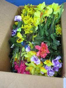 lot 49 image: Box Of About 34-Mixed Holiday Floral Bouquets