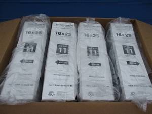 lot 59 image: 4-NEW 16 x 25 x 4.375-Clean Comfort High Efficiency Air Filters