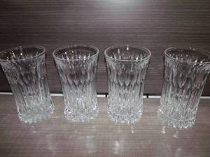 lot 126 image: $$ Fostoria 24% Lead Crystal, heavy Highball Glasses (4x Money)