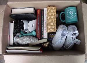 lot 51 image: $ NEW WITH TAGS Girls tennis shoes size 12 and mystery contents included