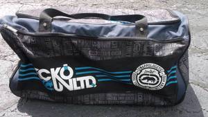 lot 59 image: giant rolling duffle bag, pictured as shown, good condition
