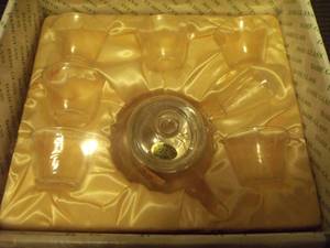 lot 137 image: Dahe Glass Tea Set (NIB)