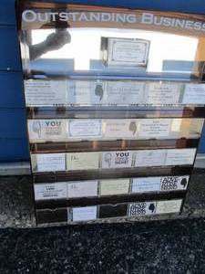 lot 40 image: 2-NEW-TAKE ONE -26 Slot, Business Card Display Holder With Mirrored Back, Note 2-x Money