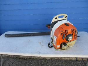 lot 8 image: STIHL-Model 350-Gas Powered Backpack Blower-Works