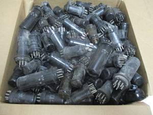 lot 20 image: Vintage Lot- Radio And TV Vacuum Tubes- Untested, About 12 x12 x6-H