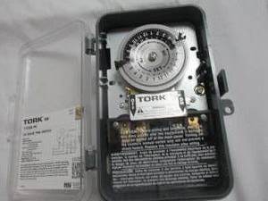 lot 102 image: TORK #1103-PC, 24-Hour Time Switch In Weather Protective Case.
