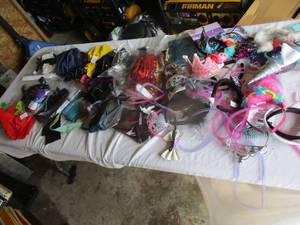 lot 98 image: LOT-Of Halloween Costume Pices, Parts, Headbands And Extras, Some Complete And Some Not