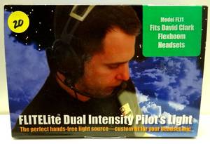 lot 20 image: FLITELITE GEN 1 LED FLASHLIGHTS FOR SENNHEISER HEADSETS - NIB $$