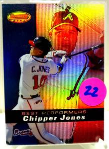 lot 22 image: 2000 BOWMANS BEST CHIPPER JONES #88 ATLANTA BRAVES