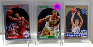 lot 52 image: 1990 NBA HOOPS LEGEND LARRY BIRD CARD LOT - SILVER & GOLD CARDS