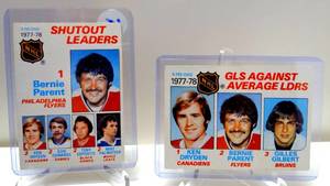 lot 65 image: Dryden  Parent  Gilbert GAA Leaders HOF 1978-79 O-PEE-CHEE OPC Hockey #68 & #70 $$