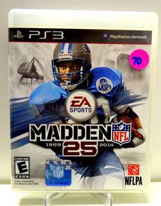 lot 70 image: PLAYSTATION 3 EA SPORTS 25TH ANNIVERSARY MADDEN 25 GAME