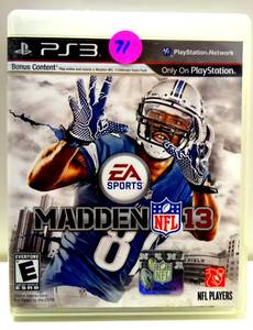 lot 71 image: PLAYSTATION 3 MADDEN 13 NFL GAME