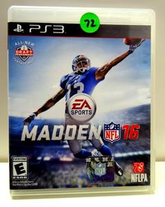 lot 72 image: PLAYSTATION 3 MADDEN 16 NFL GAME