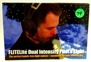 lot 74 image: FLITELITE GEN 1 LED FLASHLIGHTS FOR SENNHEISER HEADSETS - NIB $$
