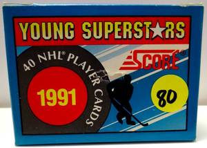 lot 80 image: 1991 NHL YOUNG SUPERSTARS Score Hockey Complete set - Fedorov, Richter, Hodge Rookies