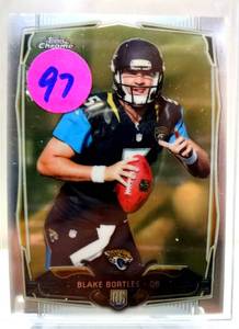 lot 97 image: ROOKIE CARD - 2014 Topps Chrome Blake Bortles RC #187 Jaguars