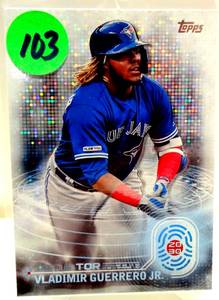 lot 103 image: 2020 Topps Insert 2030 Vladimir Guerrero Jr - Toronto Blue Jays #T2030-18