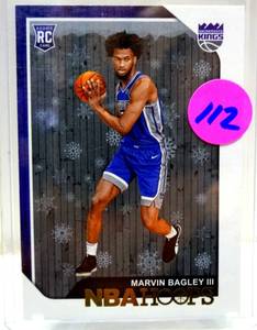 lot 112 image: WINTER SERIES ROOKIE - Marvin Bagley III 2018-19 Panini Hoops Basketball Rookie Card #258