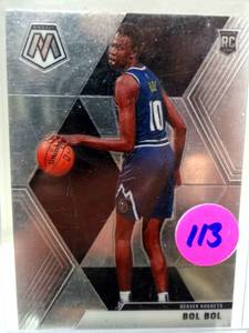 lot 113 image: ROOKIE CARD - 2019-20 Bol Bol Rookie Card Panini Mosaic Denver Nuggets #222